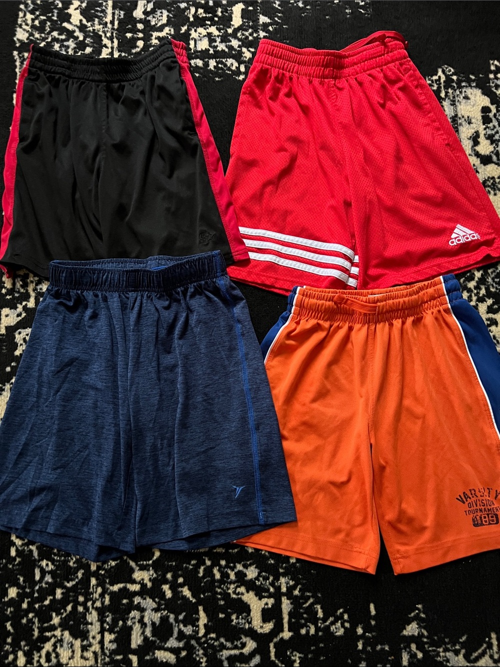 Boys 4 pc athletic shorts bundle size 8